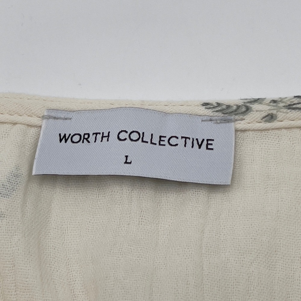 Worth Collective Womens Dress Size Large Boho Prairie Cotton Midi Cottagecore - Picture 8 of 12
